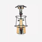 Bicicleta eléctrica de carga trasera R500E, color verde claro y con cola larga – Image 13